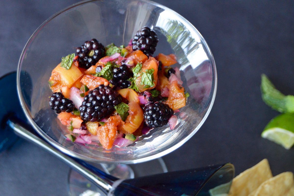 Grilled Peach and Blackberry Salsa Recipe